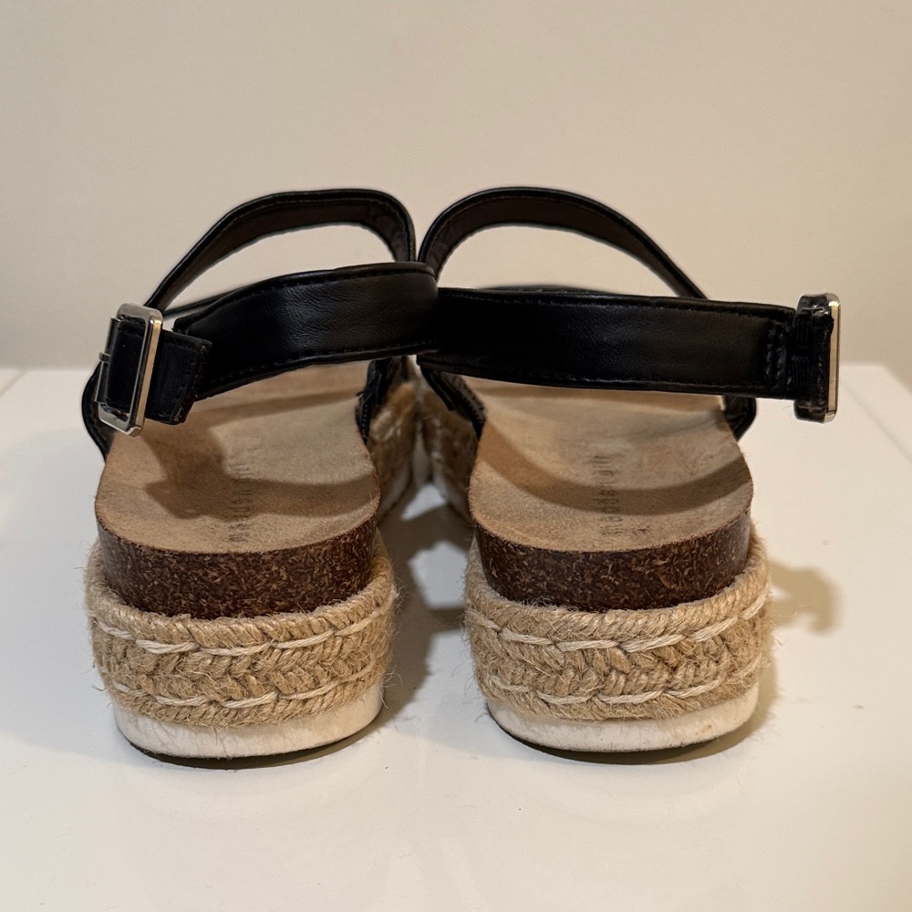Madden Girl Black Espadrille Sandals size 8 - Picture 4 of 9
